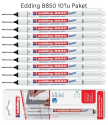 Edding 8850 Montaj İşaretleme ve Marangoz Kalemi 10'lu Paket - 1
