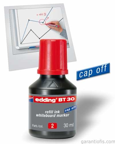 Edding BT 30 Kırmızı Renk Tahta Kalemi Yedek Mürekkebi - 1