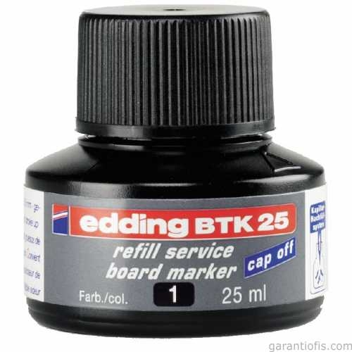Edding BTK 25 Siyah Tahta Kalemi Yedek Mürekkebi - 1