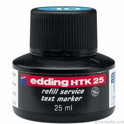 Edding HTK 25 Mavi Fosforlu Kalem Yedek Mürekkebi