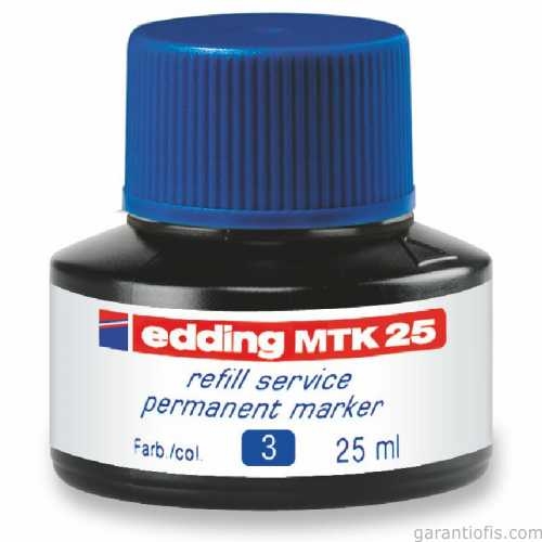 Edding MTK 25 Mavi Yedek Mürekkep (25 ml) - 1