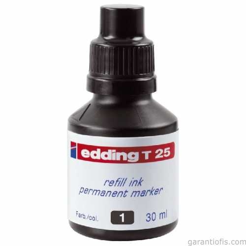 Edding T25 Siyah Yedek Mürekkep (30 ml) - 1