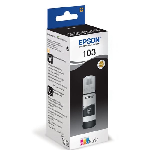 EPSON C13T00S14A 103 ECOTANK BLACK İNK BOTTLE - 1