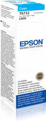 EPSON C13T67324A KARTUS-CYAN-70ml/L800/L1800 - Thumbnail