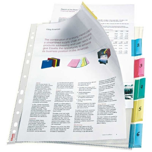 Esselte 414160 Ayraçlı Poşet Dosya (6 lı Poşet) - 1