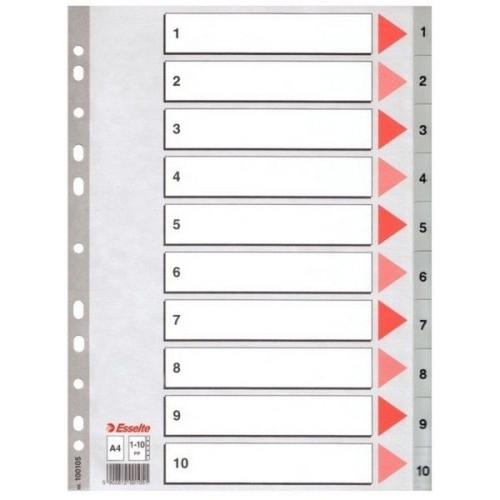 Esselte Seperatör 1-10 Rakamlı (Ayraç) - 1