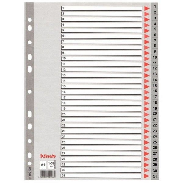 Esselte Seperatör 1-31 Rakamlı (ayraç)
