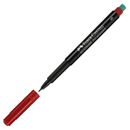 Faber Castell 1523 S Kırmızı Asetat Kalemi (0,4 mm) - 1