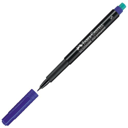 Faber Castell 1523 S Mavi Permanent Asetat Kalemi