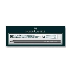 Faber Castell 45 Siyah Keçeli Kalem (10 lu Kutu) - 2