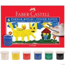 Faber Castell 6 Renk Parmak Boyası (25ml)