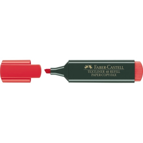 Faber Castell Kırmızı Fosforlu Kalem (5 li Avantajlı Paket) - 2