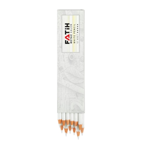 Fatih 29200 Beyaz Kopya Tekstil İşaretleme Kalemi (12 li Paket) - 1