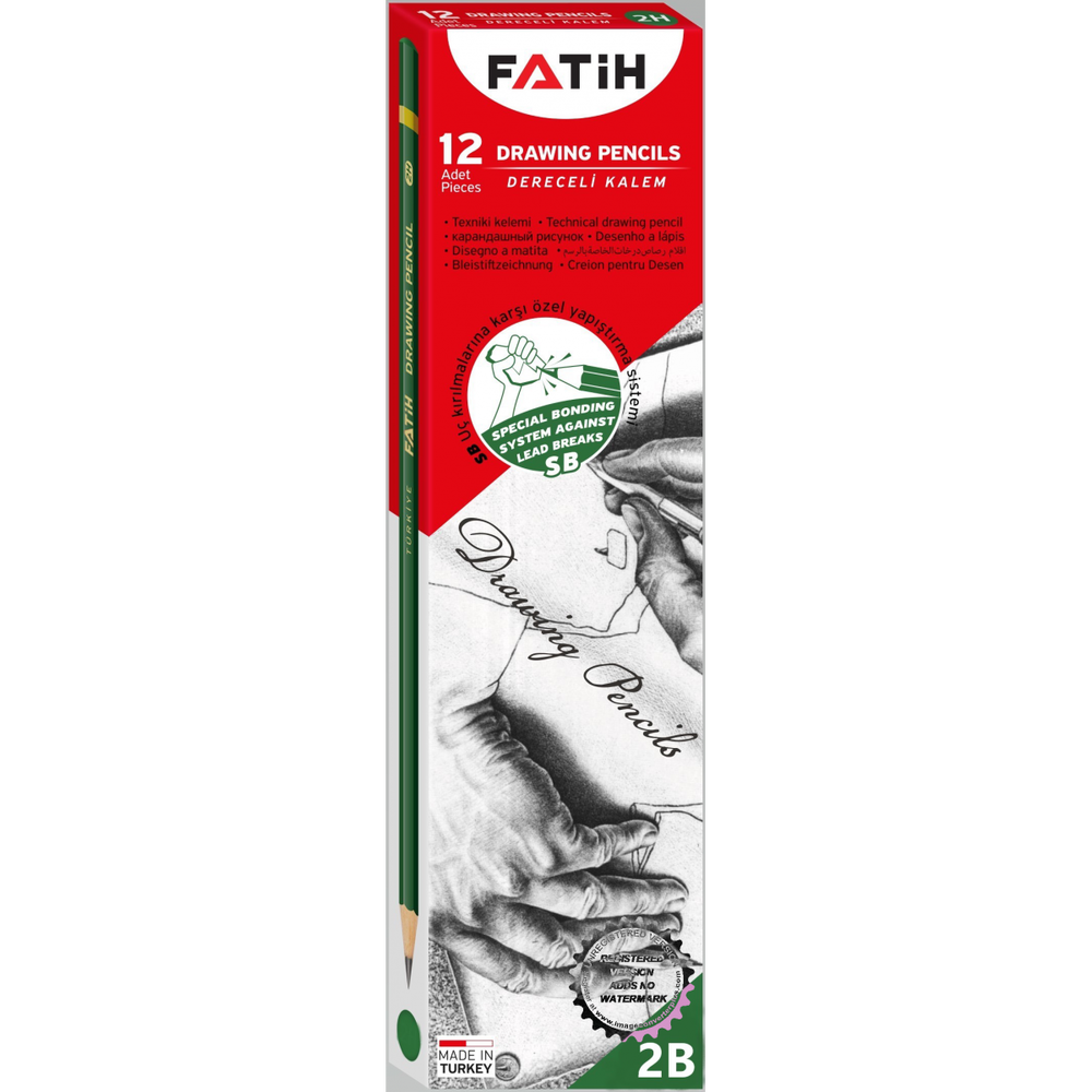 Fatih 2b Dereceli Kurşun Kalem (12 Li Paket)