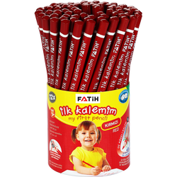 Fatih Jumbo Üçgen Başlangıç Kalemi Kırmızı - Thumbnail