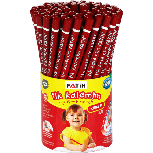 Fatih Jumbo Üçgen Başlangıç Kalemi Kırmızı - 2
