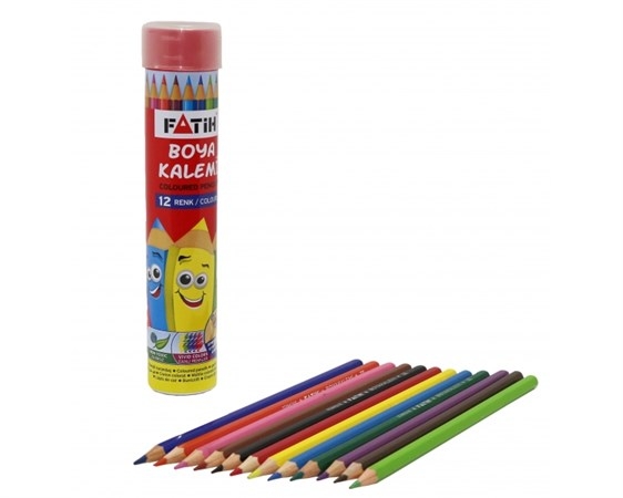 Fatih Kuruboya 12 Renk Metal Kutulu (kalemtraş Hediyeli)
