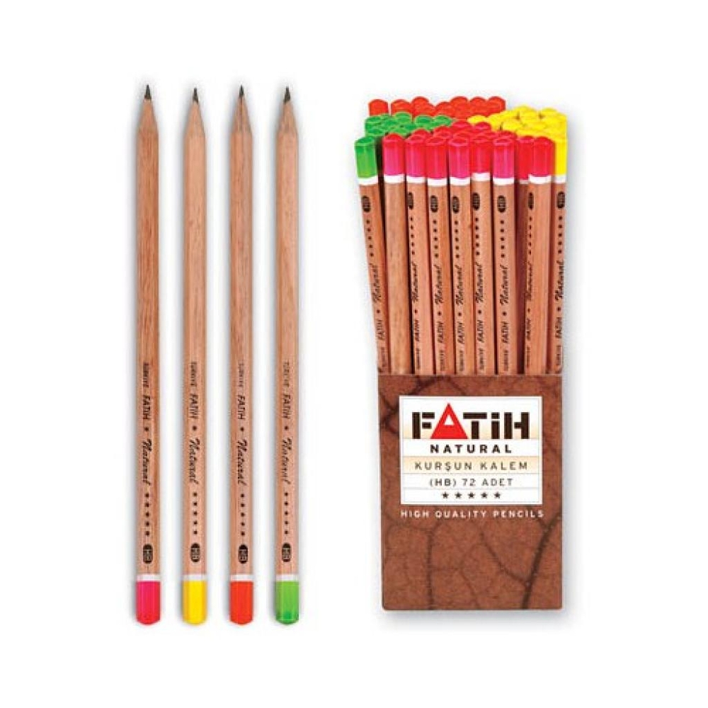 Fatih Natural Hb Kurşun Kalem (72 Li Paket)