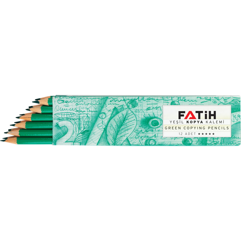 Fatih Yeşil Kopya Kalemi (12 Li Paket)