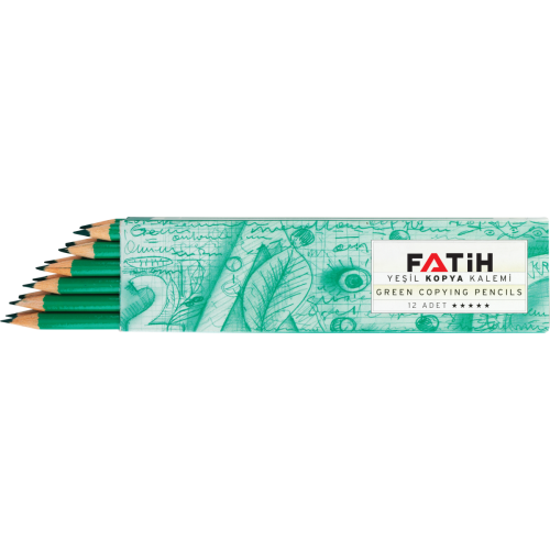 Fatih Yeşil Kopya Kalemi (12 li Paket) - 1