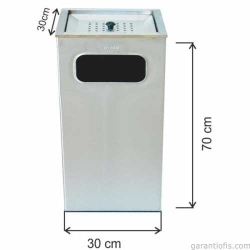 Garanti Metal 1350 Küllüklü Çöp Kovası (63 Litre)