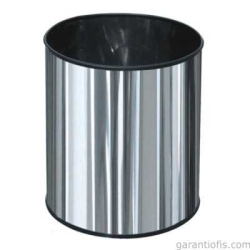 Garanti Metal 1405 Paslanmaz Metal Çöp Kovası (13 Lt)