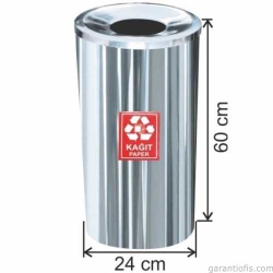Garanti Metal 1801 Kağıt İçin Geri Dönüşüm Çöp Kovası (27 Litre)