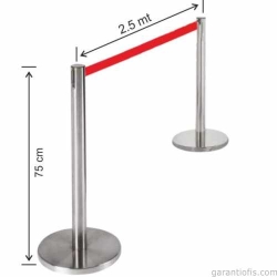 Garanti Metal 7520 Paslanmaz Tekli Bariyer