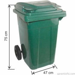 Garanti Metal 7556 Pedallı Plastik Konteyner (80 Litre)