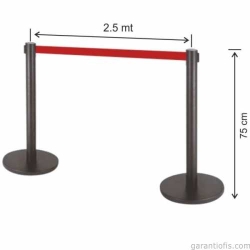 Garanti Metal 7570 Boyalı Tekli Bariyer