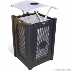 Garanti Metal 7604 Modern Bahçe Tipi Çöp Kovası (65 Litre)