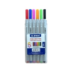 Globox Fineliner Kalem 6’lı Set 0,4mm | Renkli ve Keskin Çizim Deneyimi - 2