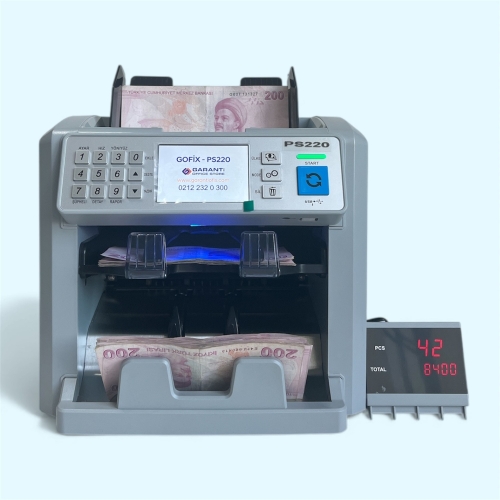 Gofix PS220 Karışık Para Sayma Makinesi 120 Ülke destekli - 1