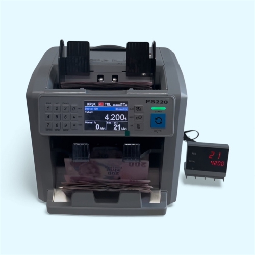 Gofix PS220 Karışık Para Sayma Makinesi 120 Ülke destekli - 4
