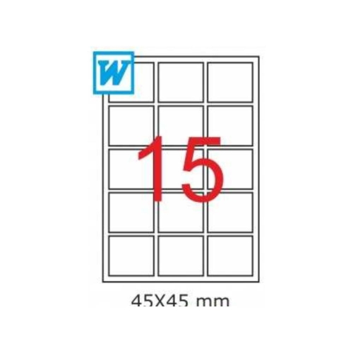 GoldMoon 2033 Laser A4 Sayfa Etiketi 45x45mm (100 lü Paket) - 1