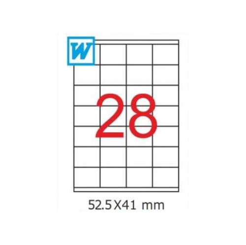 GoldMoon 2035 Laser A4 Sayfa Etiketi 52,5X41mm (100 lü Paket) - 1
