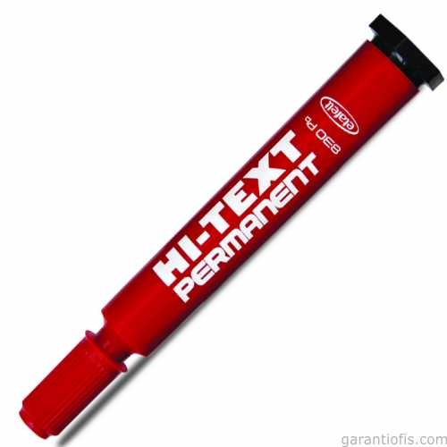 Hı-Text 830 PB Kırmızı Permanent Koli Kalemi - 1