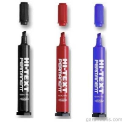 Hı-Text 830 PC Kesik Uçlu Kırmızı Koli Kalemi - 4