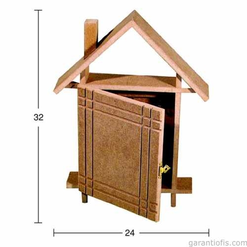 Hobi-Art Boyanabilir Ahşap Anahtarlık Obje A 022 - 1