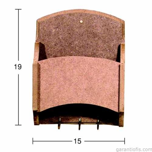 Hobi-Art Boyanabilir Ahşap Anahtarlık Obje A 023 - 1