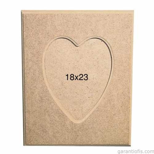 Hobi-art Çer 111 Kalpli Ahşap Resim Çerçevesi