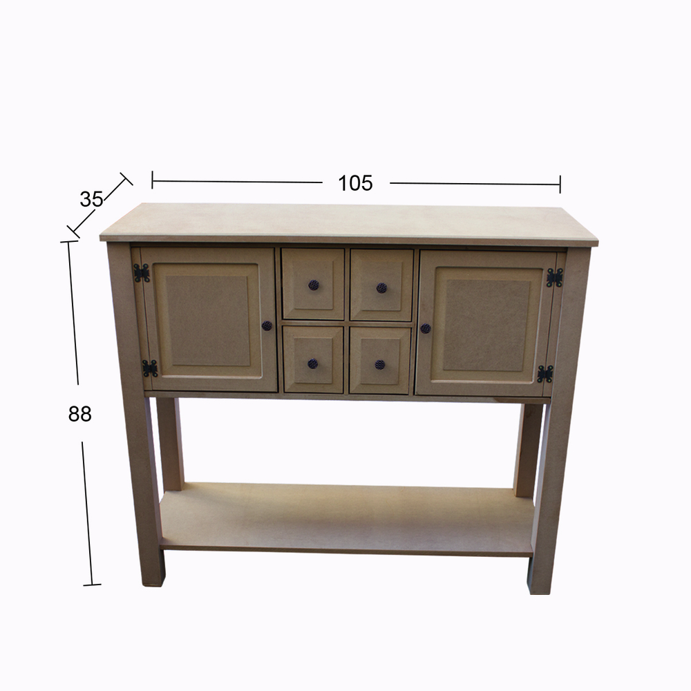 Hobi-art D 63 Boyanabilir Vintage Konsol