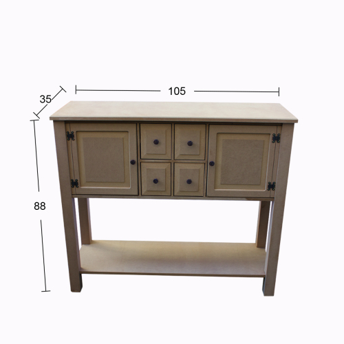 Hobi-Art D 63 Boyanabilir Vintage Konsol - 1