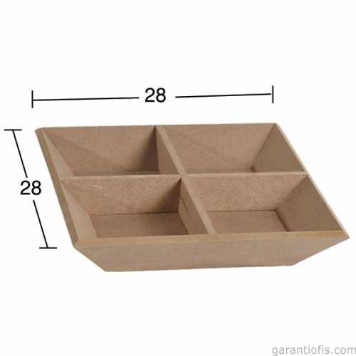 Hobi-Art E 322 Boyanabilir Ahşap Çerezlik - 1