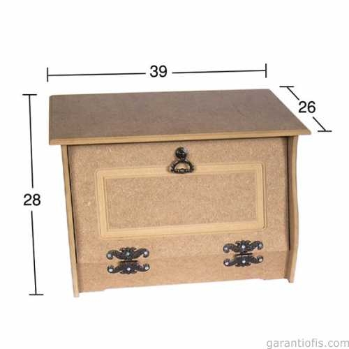 Hobi-Art E 323 Boyanabilir Ahşap Ekmek Sepeti - 1