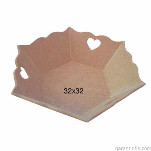 Hobi-Art E 330 Boyanabilir Ahşap Ekmek Sepeti - 1