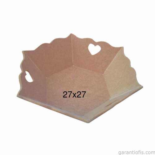 Hobi-Art E 331 Boyanabilir Ahşap Ekmek Sepeti - 1