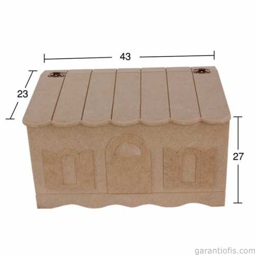 Hobi-Art E 334 Boyanabilir Ahşap Ekmek Sepeti - 1
