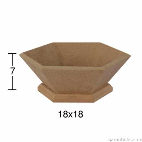 Hobi-Art E 335 Boyanabilir Ahşap Ekmek Sepeti - 1