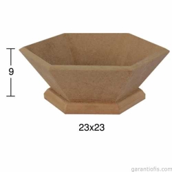 Hobi-Art E 336 Boyanabilir Ahşap Ekmek Sepeti